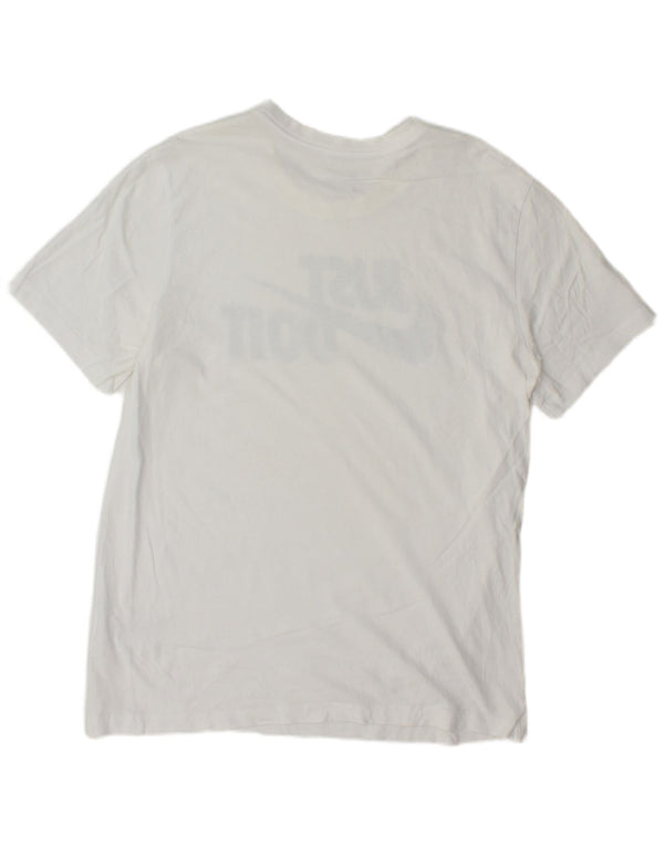 Nike - Camiseta gráfica para hombre, talla grande, algodón blanco
