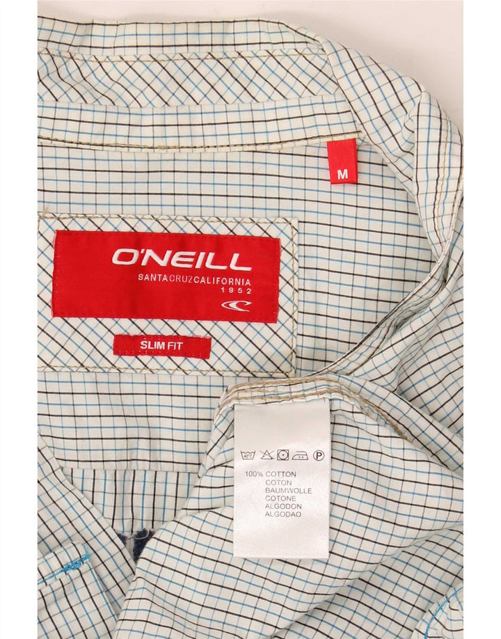 Camisa O'Neill Hombre Con Estampado Slim Fit De Algodón A Cuadros Azul Medio