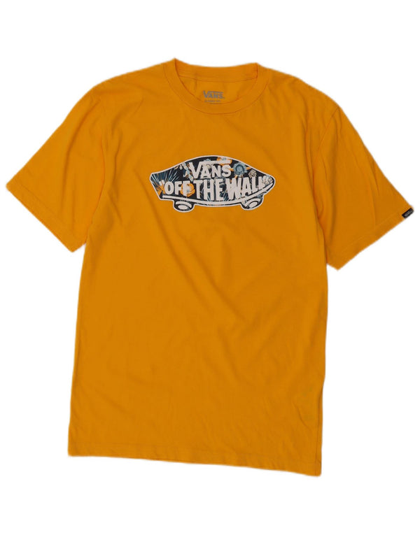 Vans Camiseta gráfica de ajuste clásico para niños 14-15 años XL Algodón amarillo
