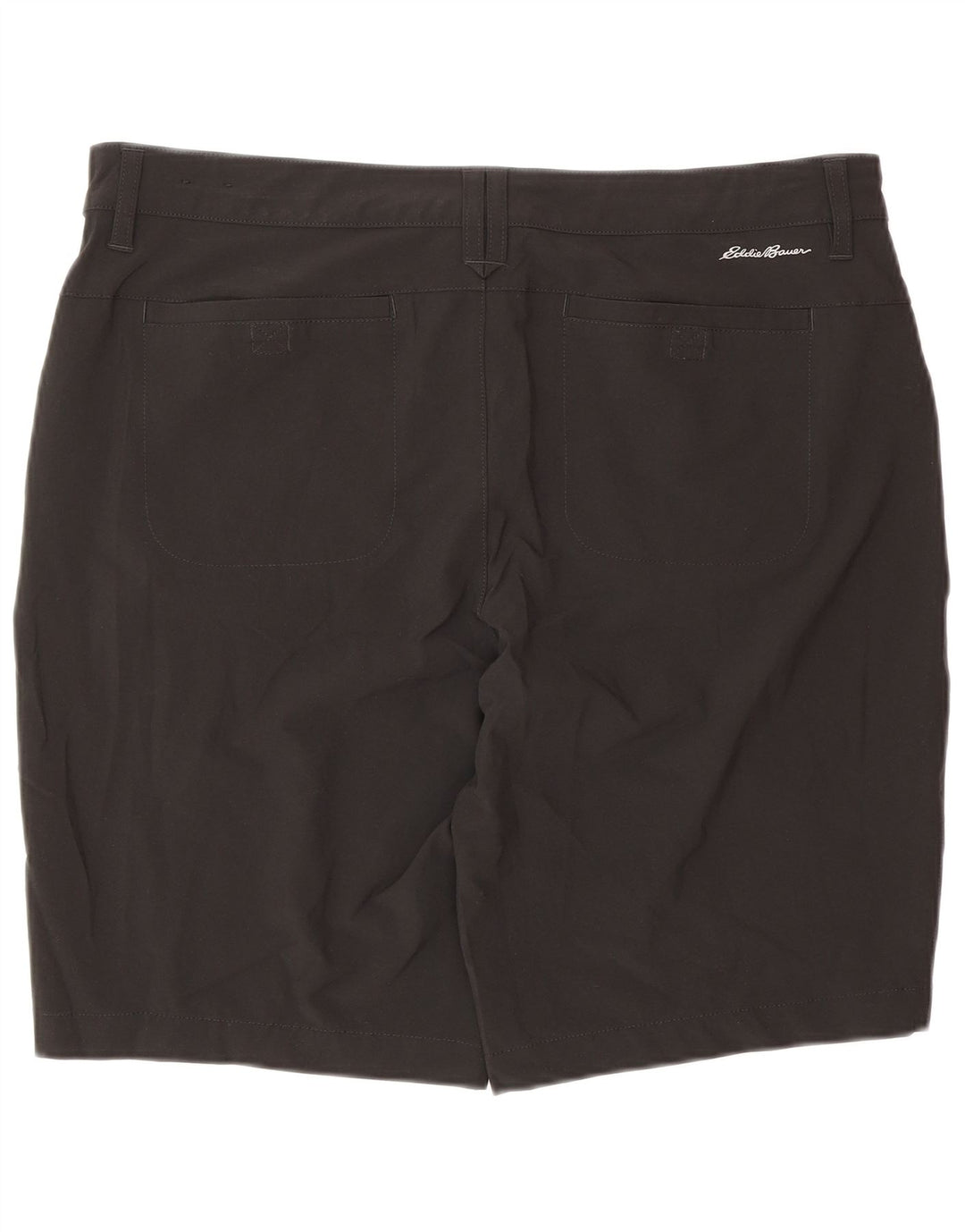 Eddie Bauer Pantalones cortos casuales para mujer US 14 XL W34 Poliéster negro
