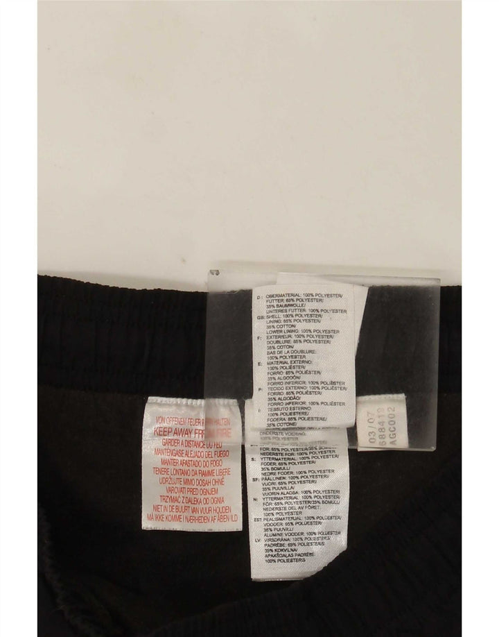 Adidas Mens Capri Chándal Pantalones Pequeños Poliéster Negro