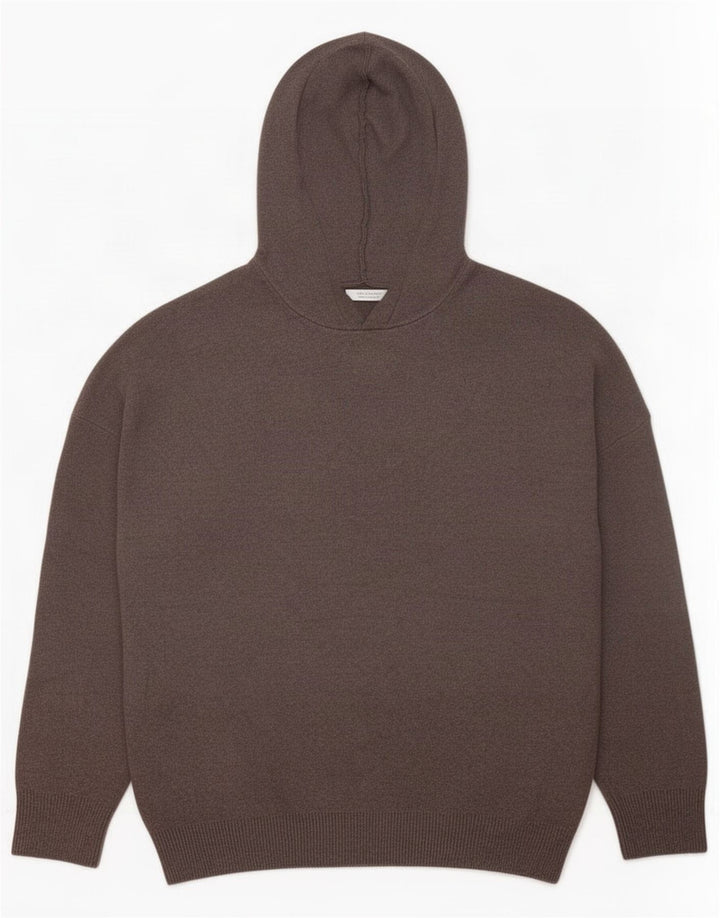 Zara Hombre Jersey Con Capucha Viscosa Gris Medio