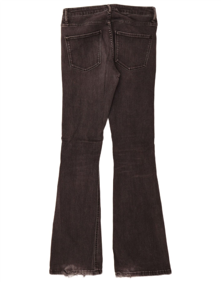 Zara Jeans Acampanados Para Mujer EU 38 Small W28 L32 Gris