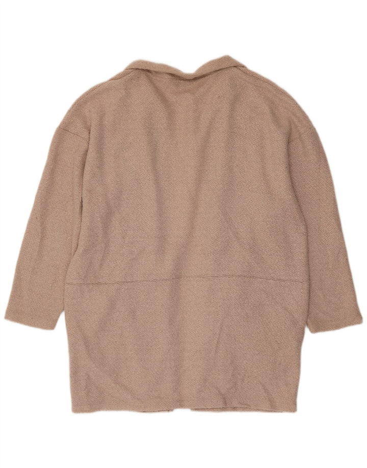 Cárdigan largo para mujer Marks & Spencer UK 20 2XL Rosa Poliéster