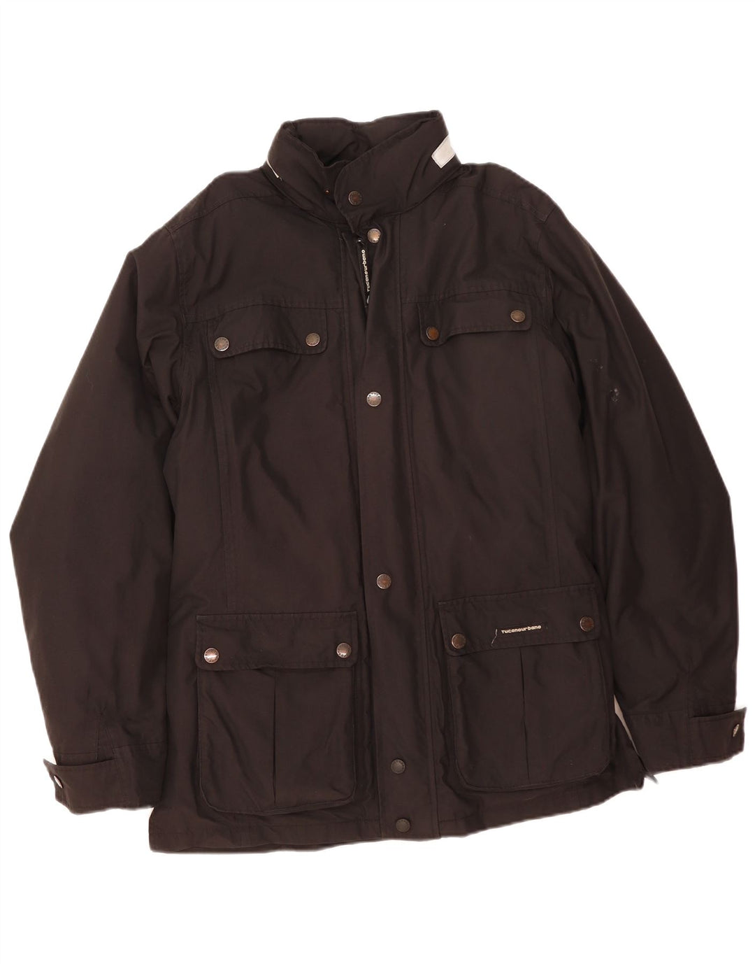 Tucano Urbano Chaqueta utilitaria con capucha para hombre UK 40 Large Poliéster negro