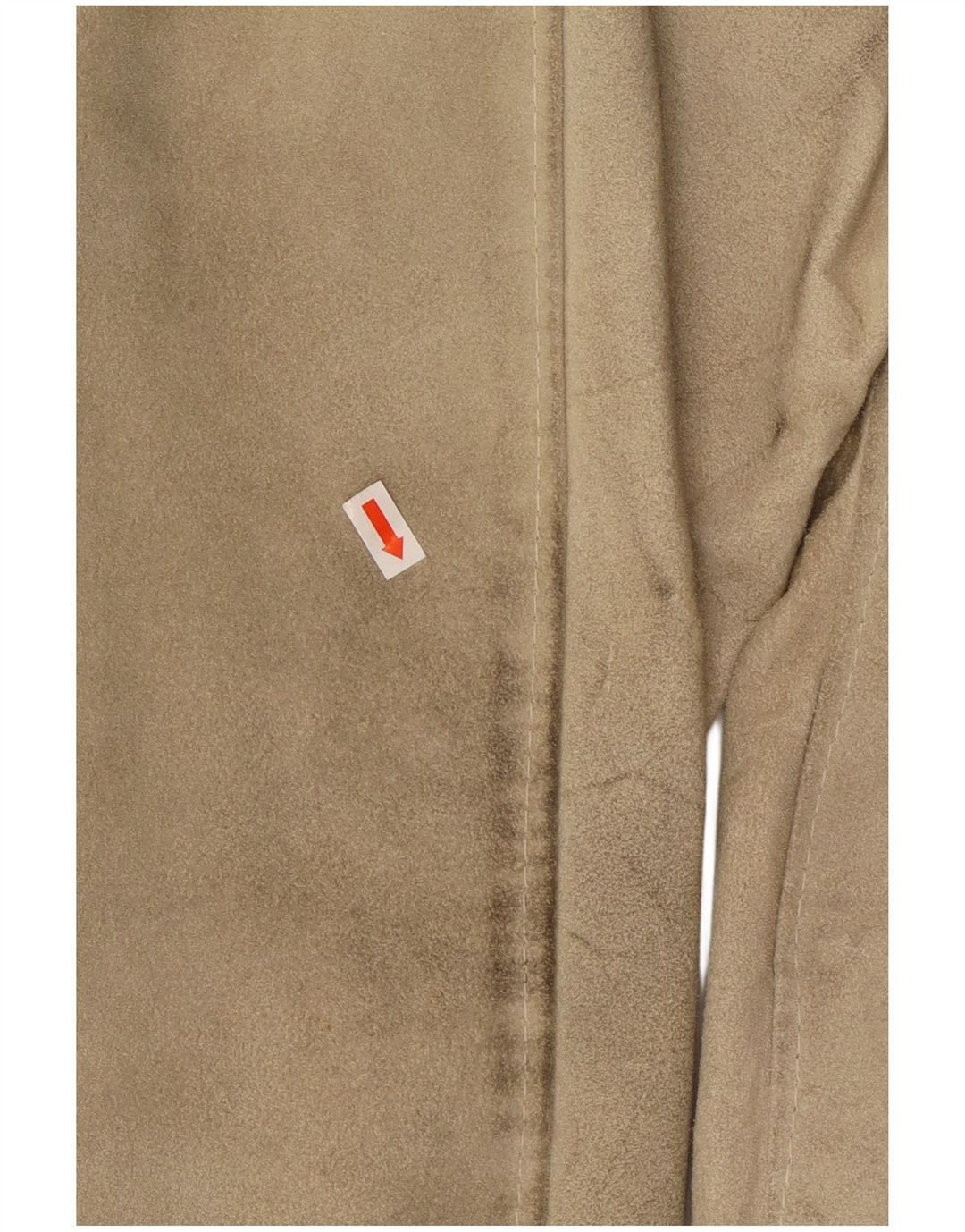 Chaqueta de ante vintage para hombre IT 48 cuero beige medio