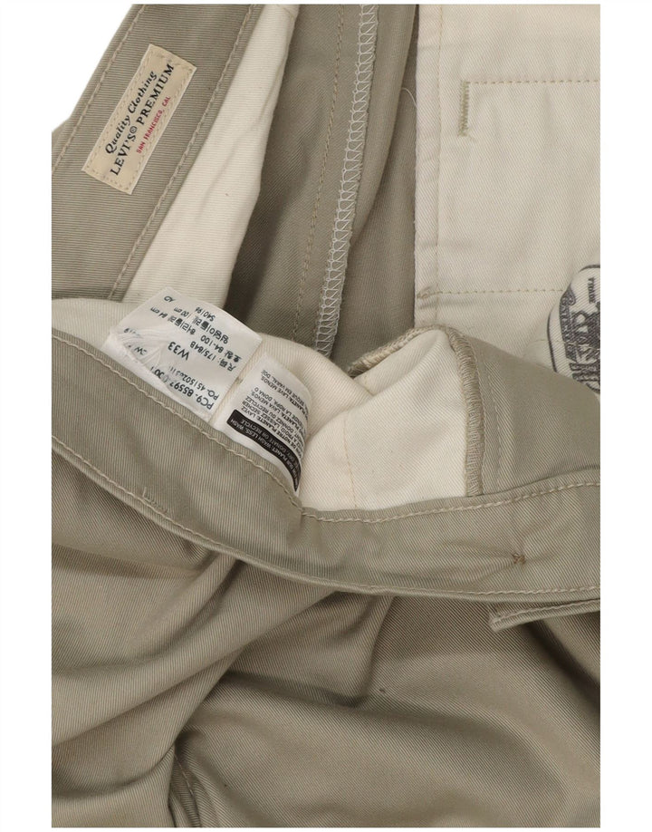 LEVI'S Pantalón chino recto para hombre W33 L29 Gris