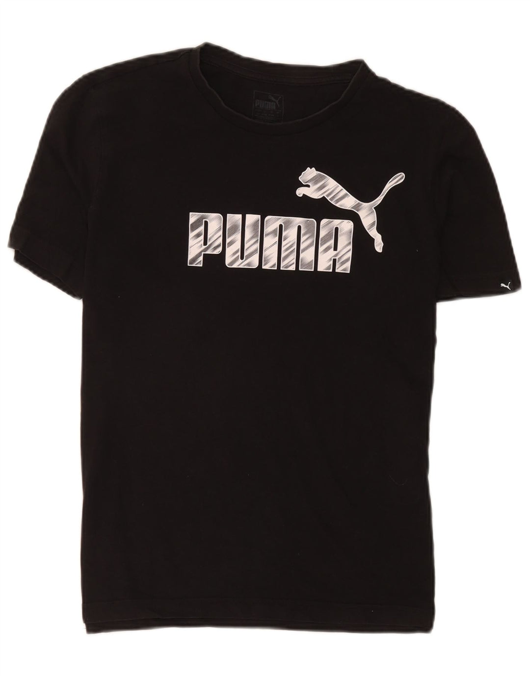 Puma - Camiseta gráfica para hombre, talla pequeña, color negro