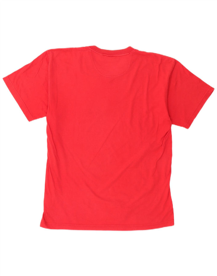 FILA Camiseta gráfica para hombre Top grande de algodón rojo