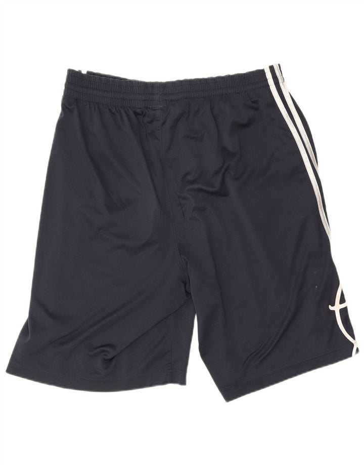 Adidas Pantalones Cortos Deportivos Gráficos Para Hombre Azul Marino Mediano