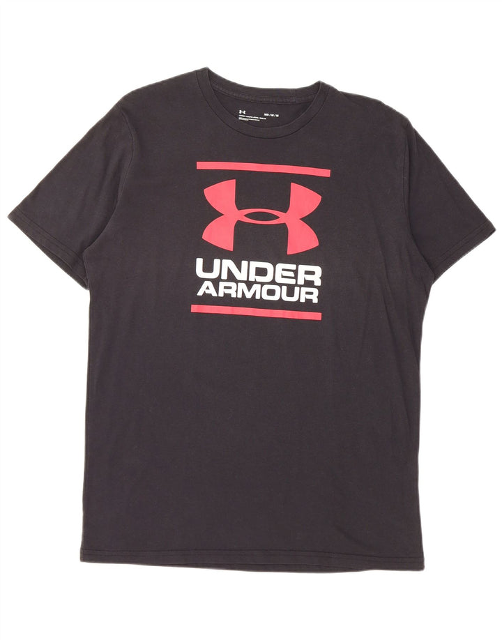 Under Armour Camiseta gráfica para hombre, parte superior mediana negra