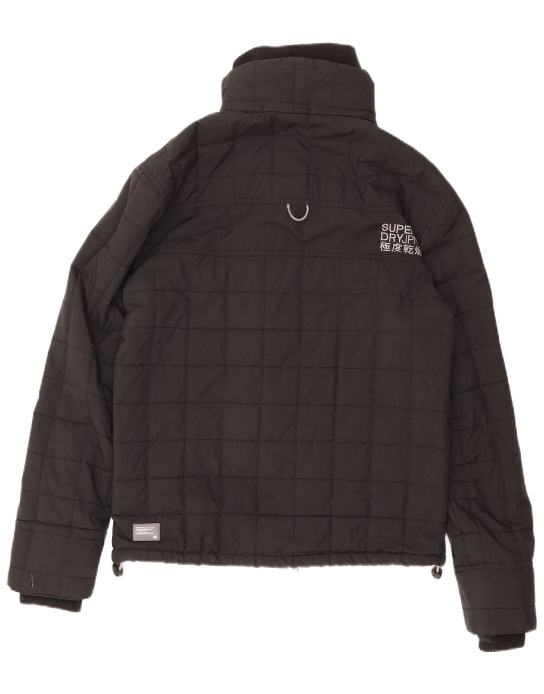 Superdry Chaqueta cortavientos con estampado Windcheater para mujer, talla 40, color negro