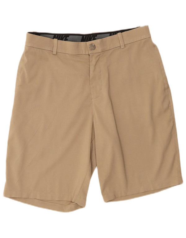 Pantalones cortos chinos Nike para hombre W32 poliéster beige medio