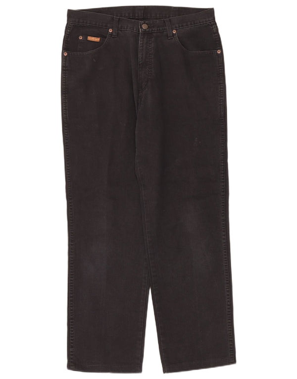Wrangler Pantalones rectos informales para hombre W32 L30 Black