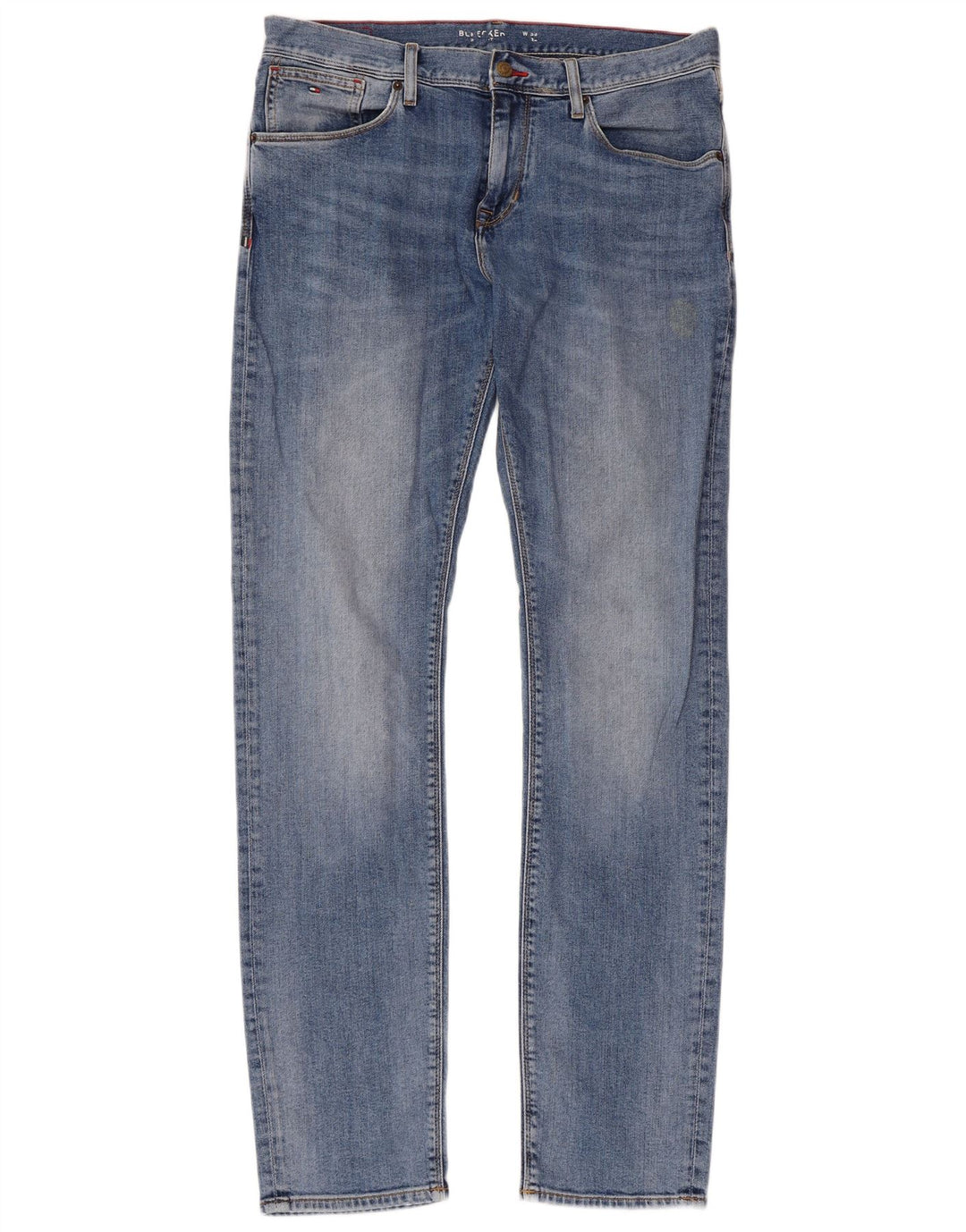 TOMMY HILFIGER Vaqueros ajustados Bleecker para hombre W33 L34 Algodón azul