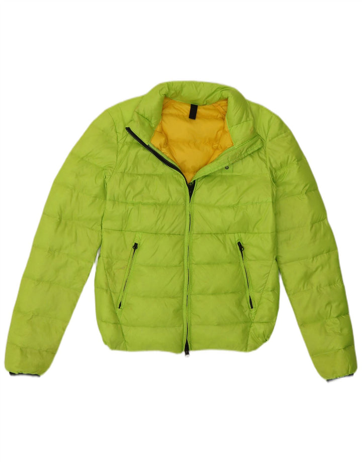 Blauer Mujer Crop Chaqueta Acolchada UK 10 Small Verde Poliamida