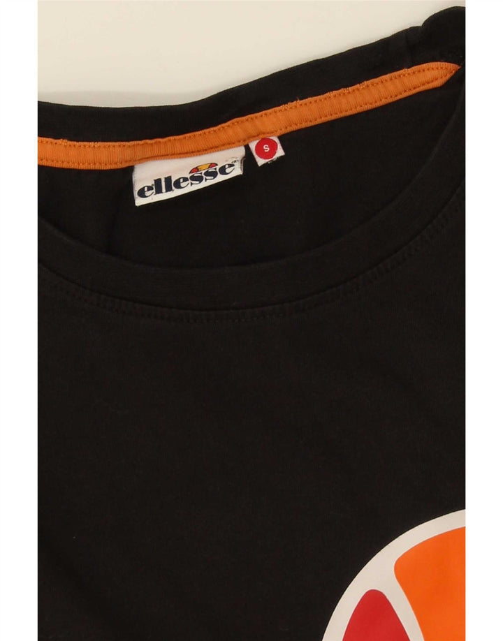 Ellesse - Camiseta gráfica para hombre, talla pequeña, color negro