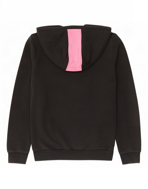 Puma - Jersey con capucha para niña (13-14 años, algodón color block), color negro