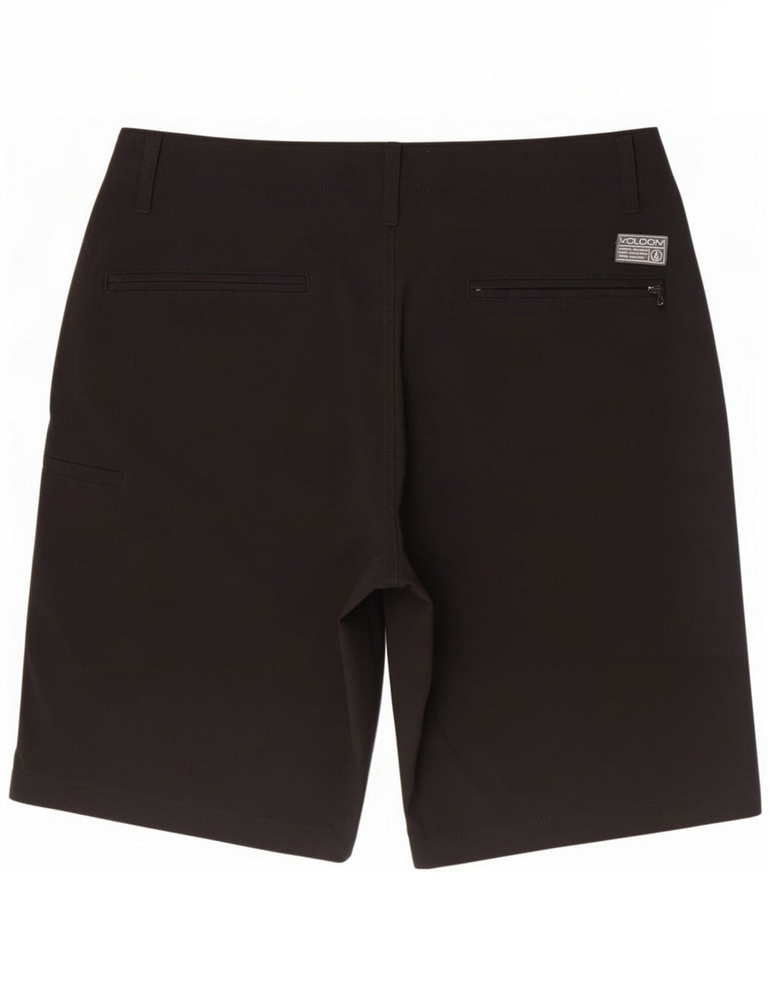 Volcom Pantalones cortos chinos para hombre grande W34 poliéster negro