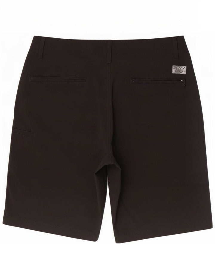 Volcom Pantalones cortos chinos para hombre grande W34 poliéster negro