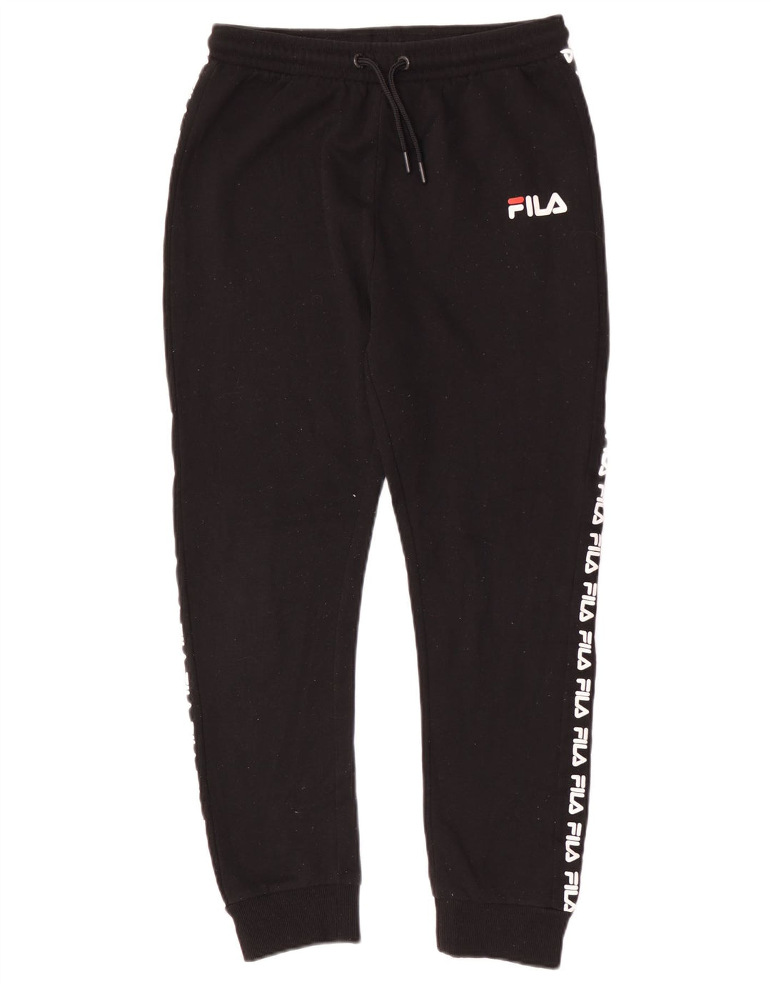 Fila Pantalones de chándal con estampado gráfico para niño 13-14 años Poliéster negro