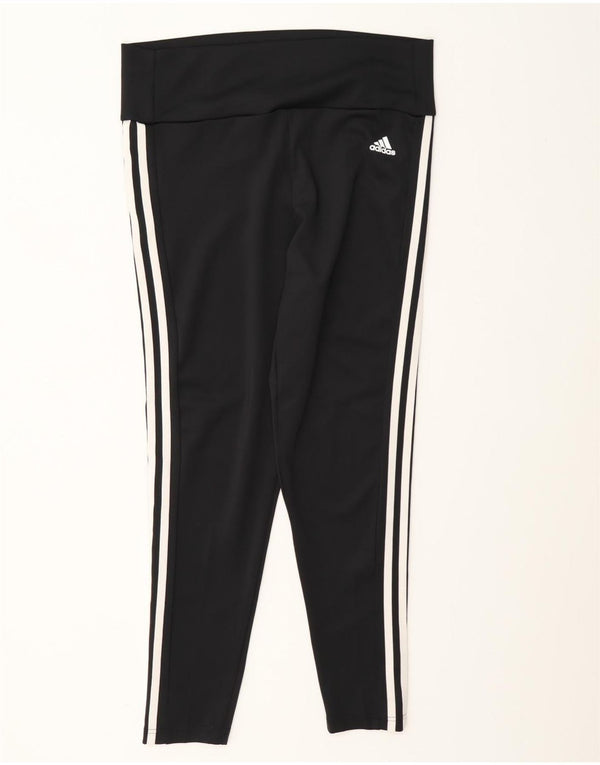 Adidas Mujer Aeroready Leggings UK 16/18 Grande Negro Poliéster