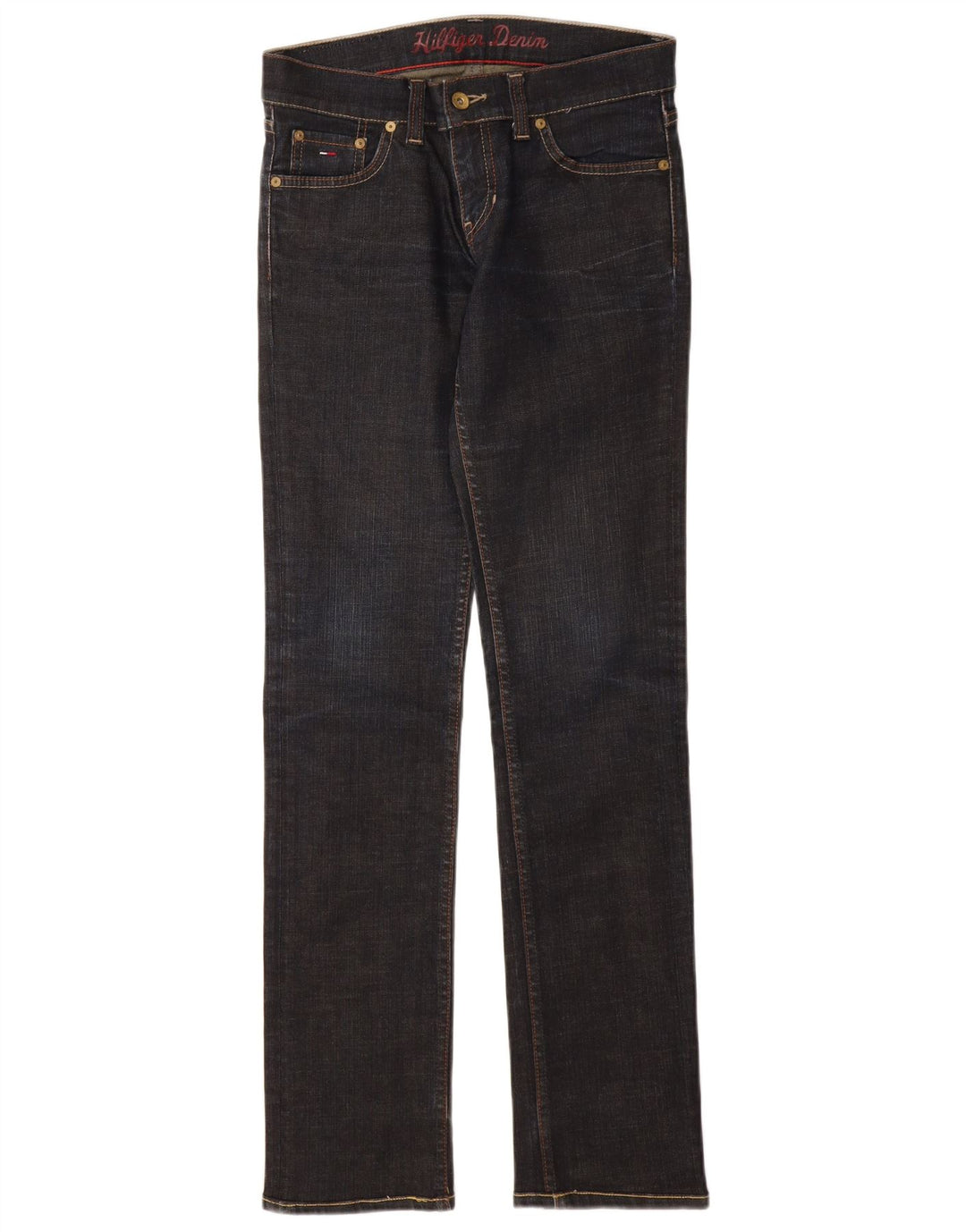 TOMMY HILFIGER Vaqueros ajustados para mujer W26 L32 Azul marino