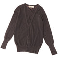 Zara Mujer Cárdigan Suéter UK 12 Algodón Gris Medio