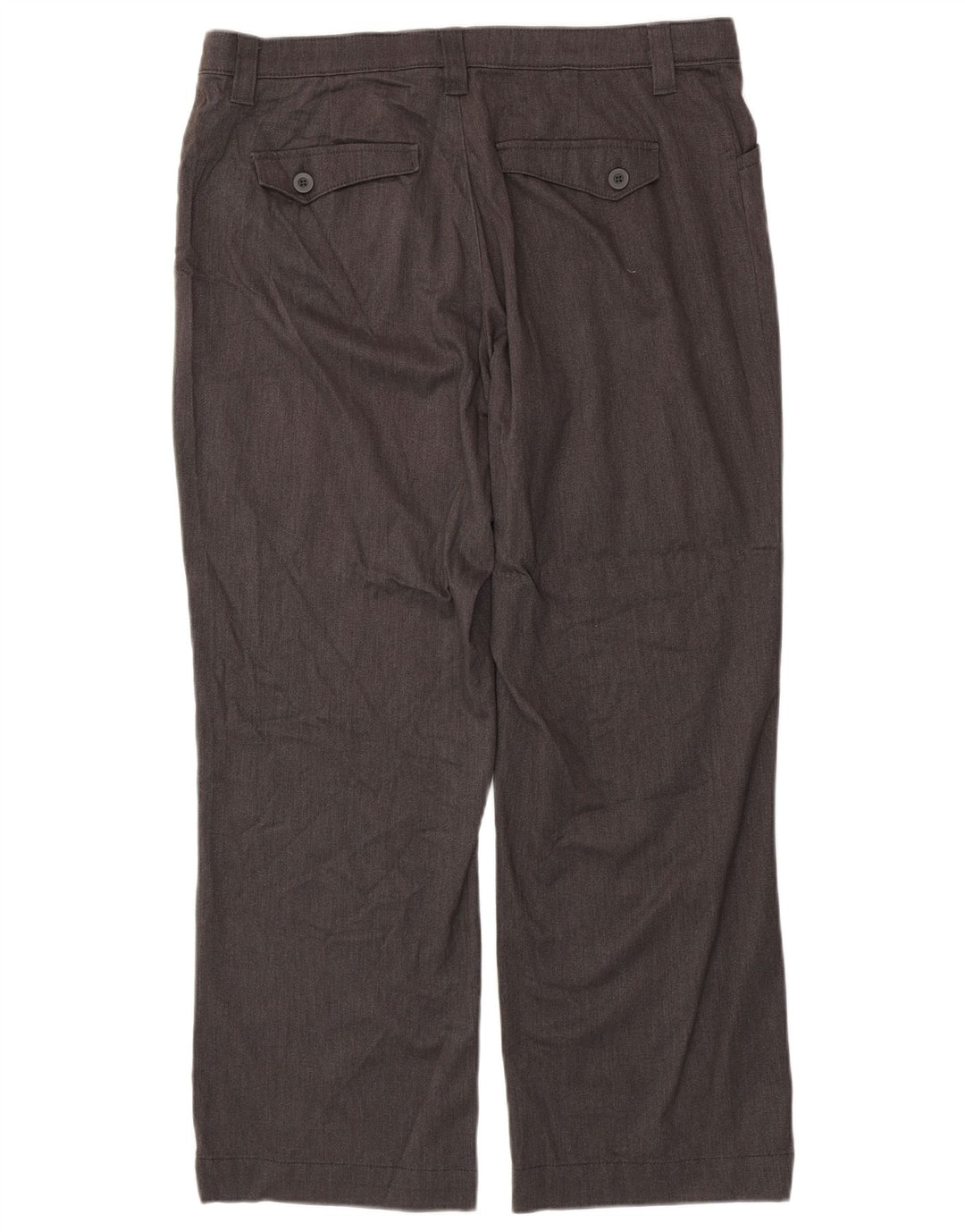 LEE Pantalones casuales rectos de cintura alta para mujer US 18 2XL W38 L29 Gris