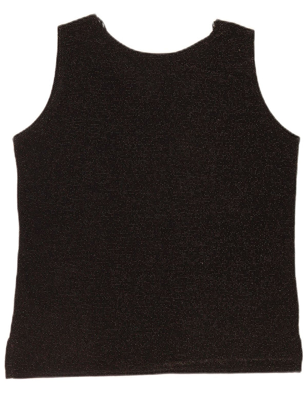 Gerard Blusa sin mangas para mujer Top UK 44 Mediano Moteado negro