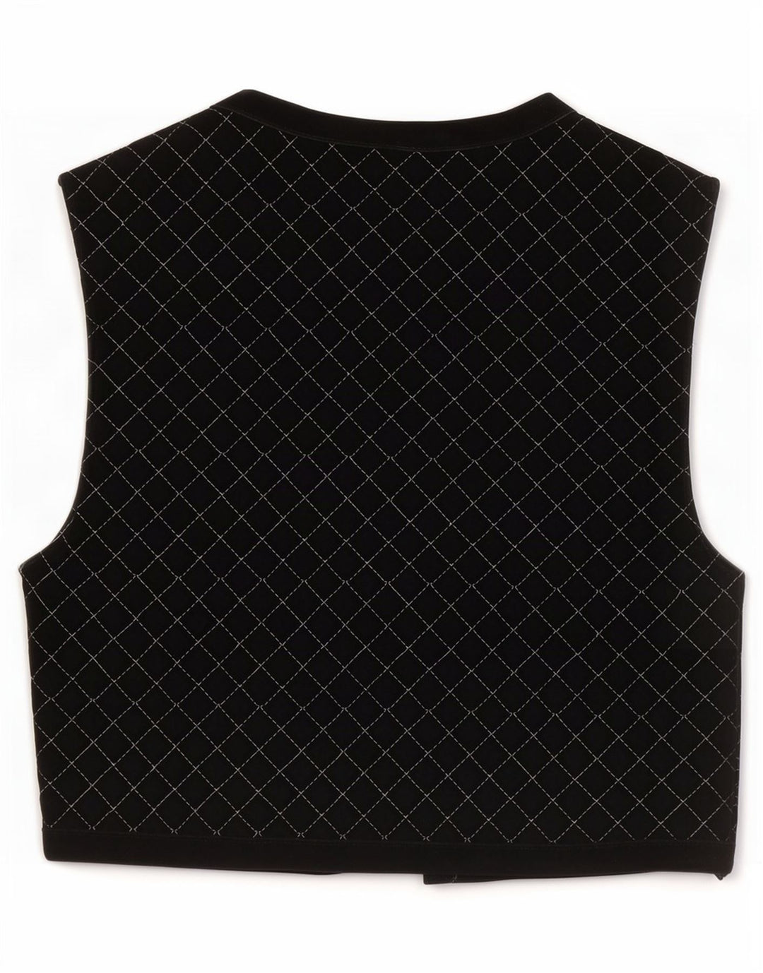 Chaleco C&A OPEN para mujer EU 38 Algodón a cuadros negro mediano