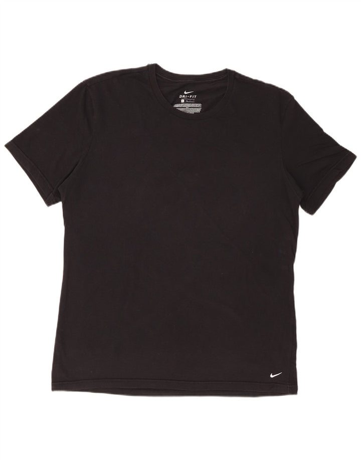 NIKE Camiseta Dri Fit para Hombre Top XL Algodón Negro