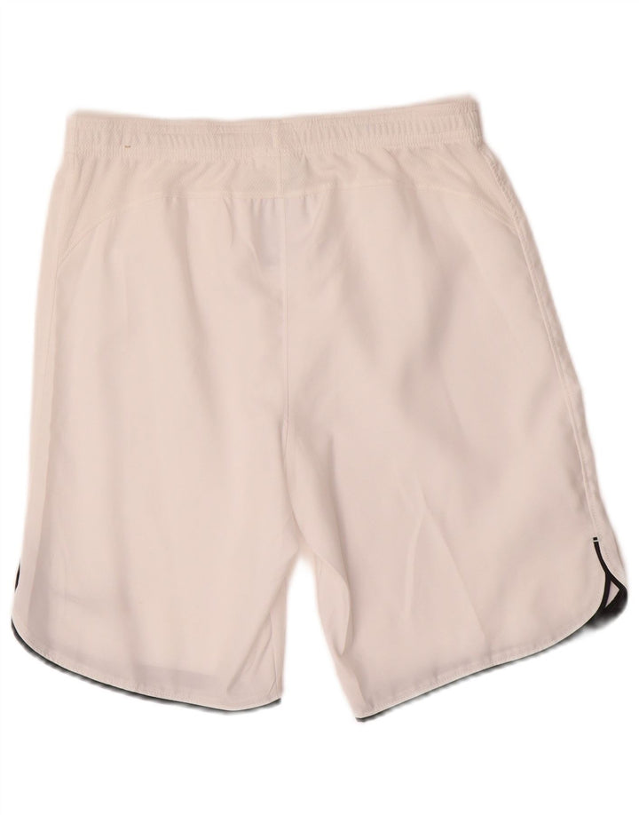 NIKE Pantalones cortos deportivos Dri Fit para niños 12-13 años Grande Poliéster blanco