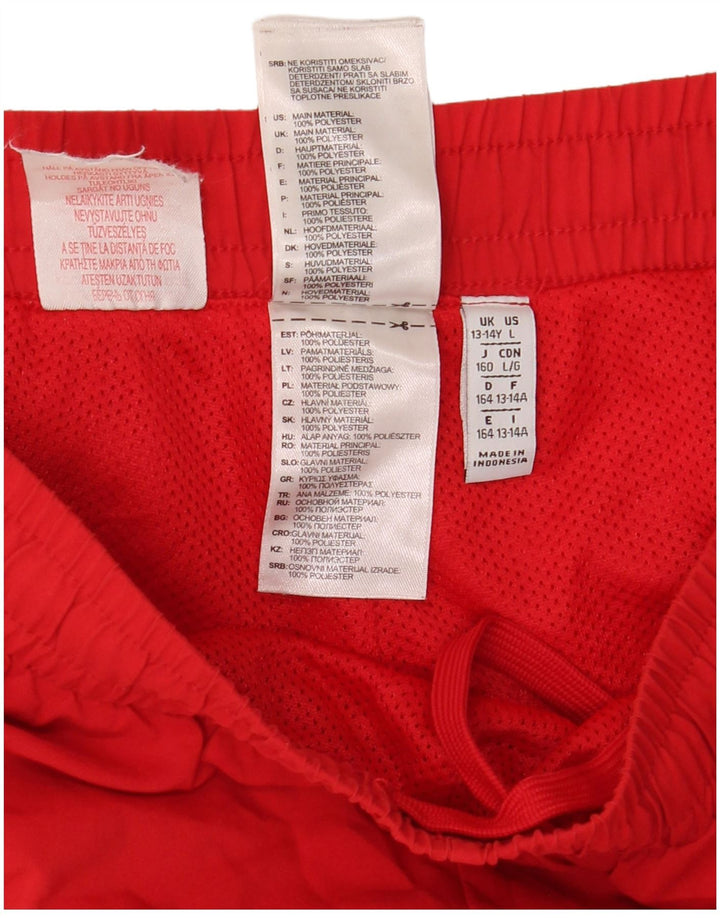 Adidas Pantalón Corto Deportivo Niño 13-14 Años Rojo Poliéster