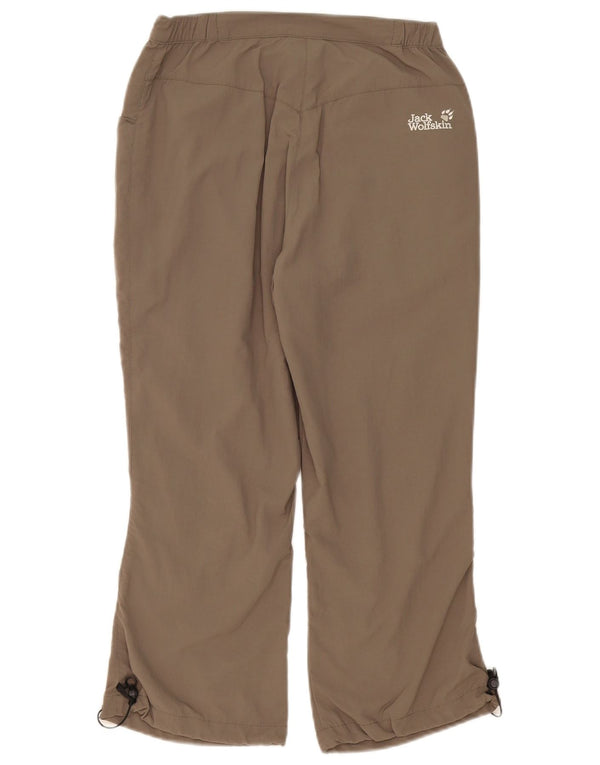 Jack Wolfskin Pantalones Cortos Rectos para Mujer UK 8 Small W30 L23 Beige