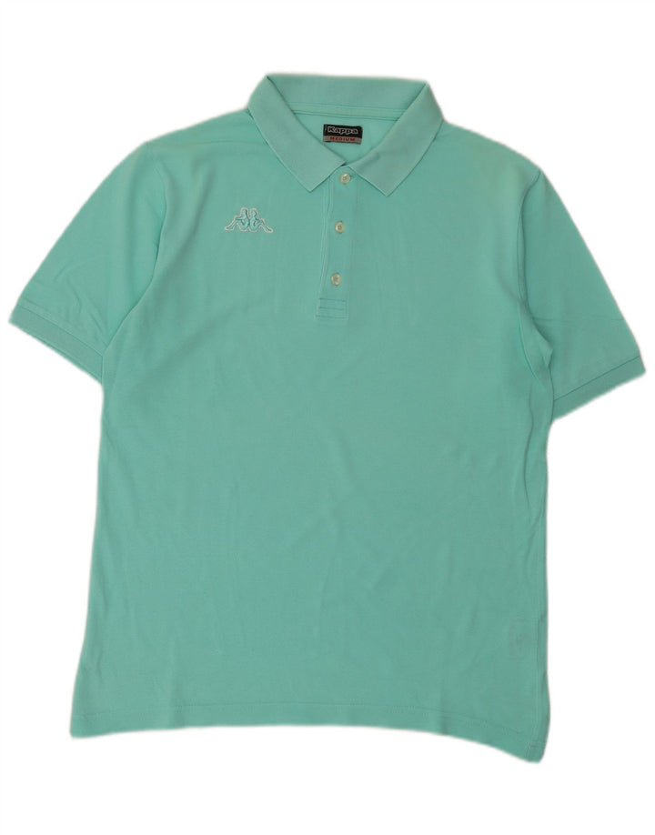 KAPPA Polo Hombre Algodón Turquesa Medio