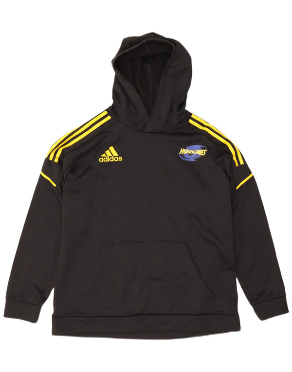 Adidas Sudadera con capucha gráfica para hombre XL Poliéster negro