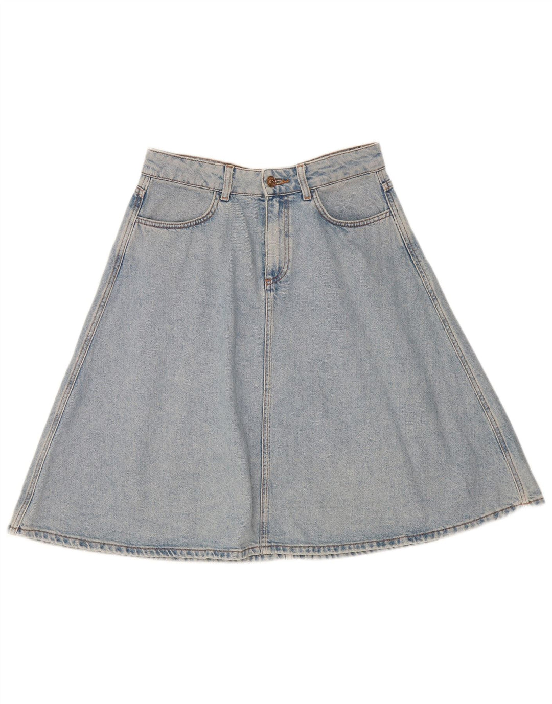 Zara Mujer Falda Vaquera Mediana W28 Azul