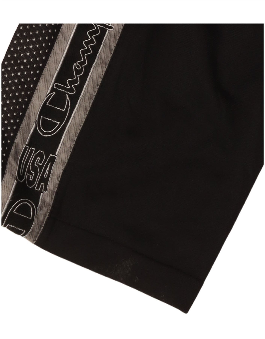 CHAMPION Pantalones de chándal con estampado USA para hombre, talla pequeña, color negro