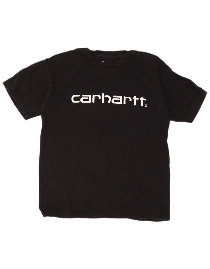 Carhartt - Camiseta gráfica para hombre, talla pequeña, algodón negro