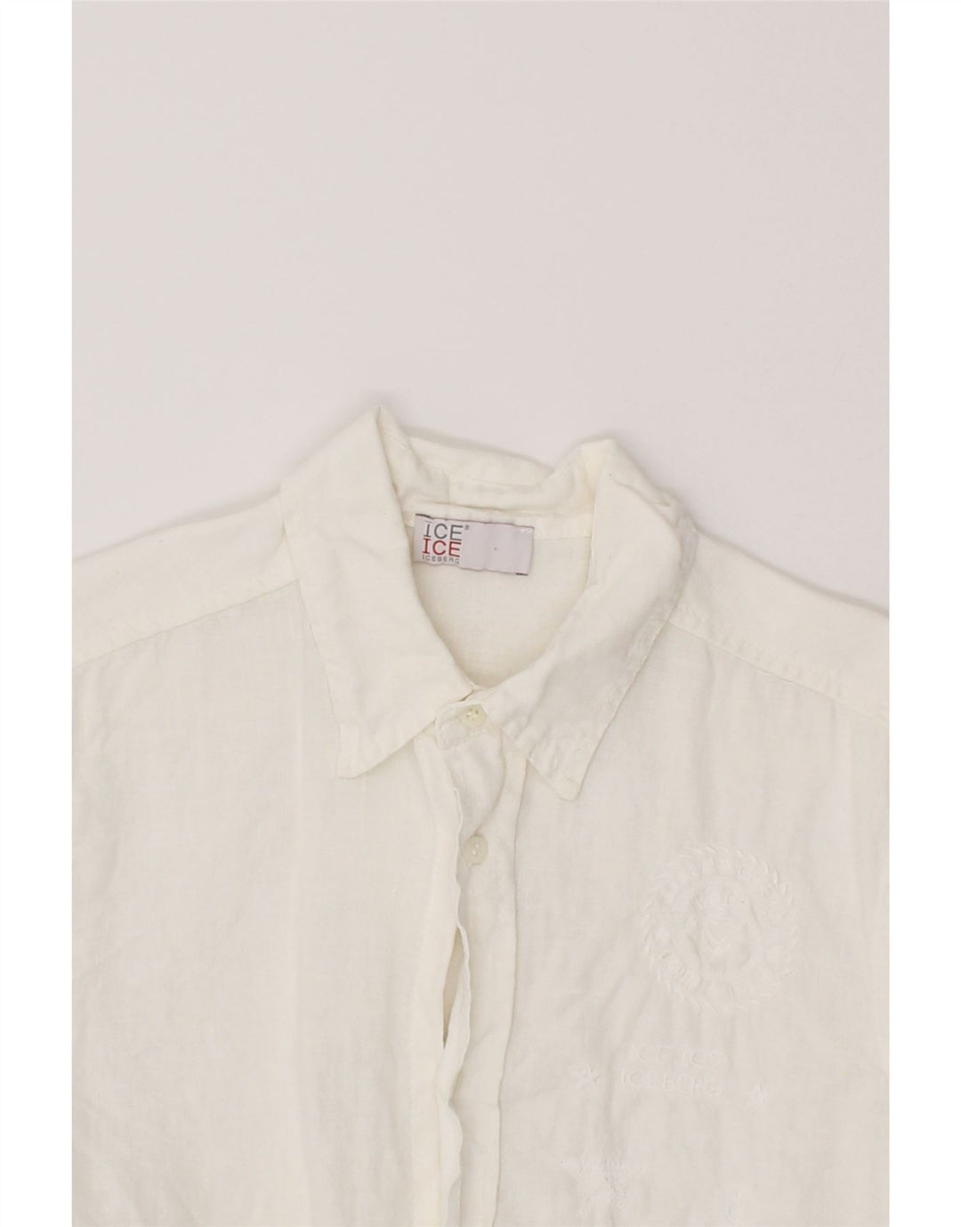 ICEBERG Boys Graphic Shirt 10-11 Years Off White Vintage Iceberg and Second-Hand Iceberg from Messina Hembry 