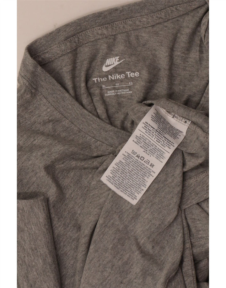 Camiseta Nike Hombre Top XL Algodón moteado gris