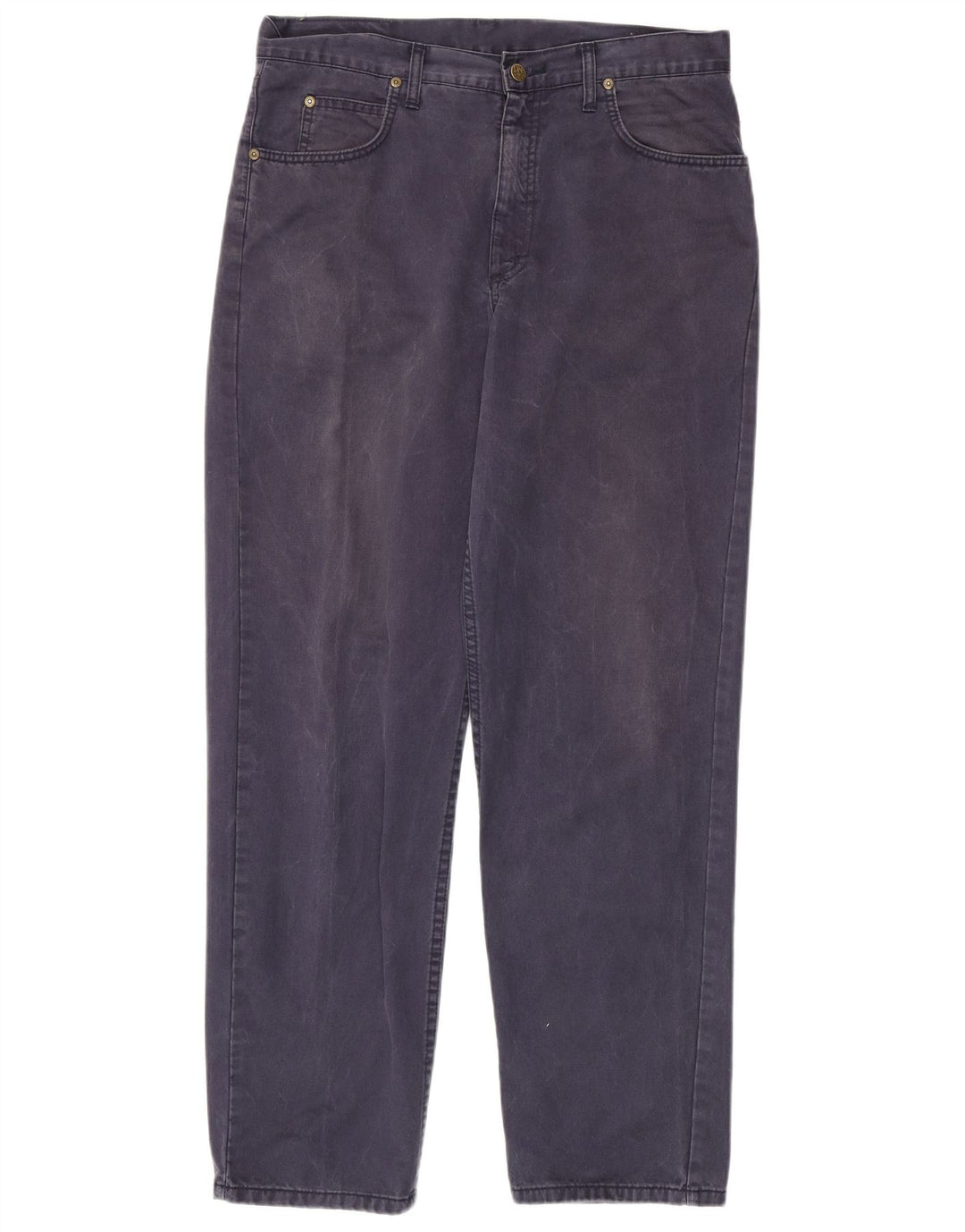 LEE Pantalones casuales cónicos Kansas para hombre W34 L32 Algodón azul marino