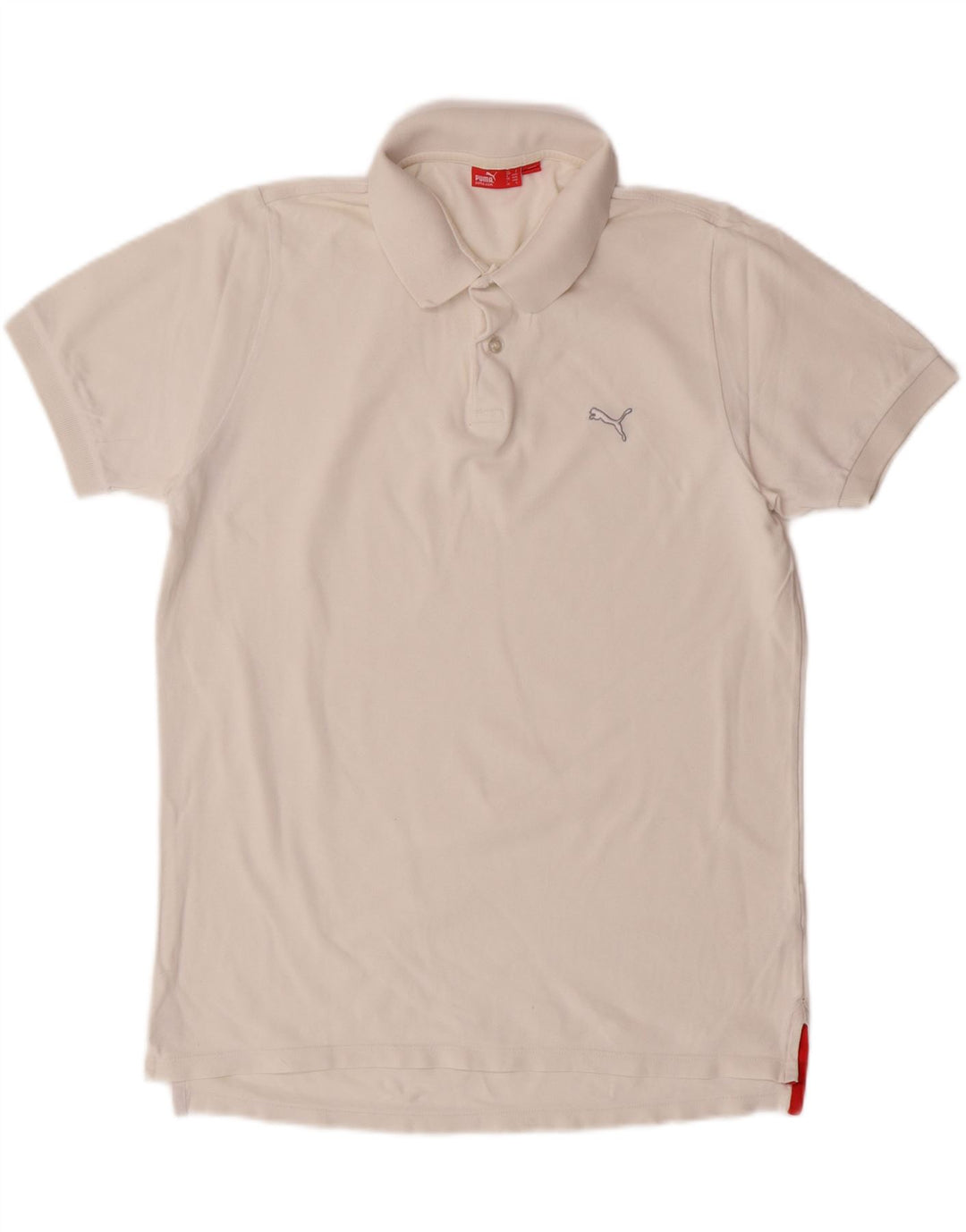 PUMA Mens Polo Shirt Small White Cotton Vintage Puma and Second-Hand Puma from Messina Hembry 