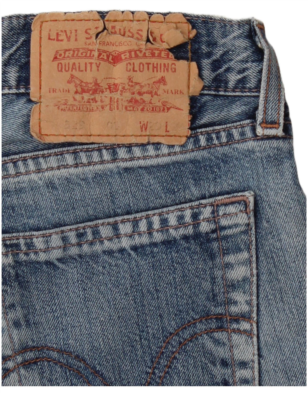 Levi's Vaqueros Rectos Para Hombre W29 L27 Algodón Azul