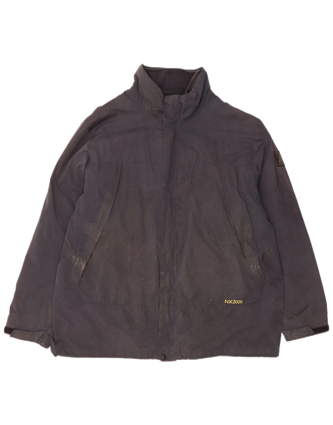 Nautica Chaqueta cortavientos para hombre UK 42 XL Poliéster negro