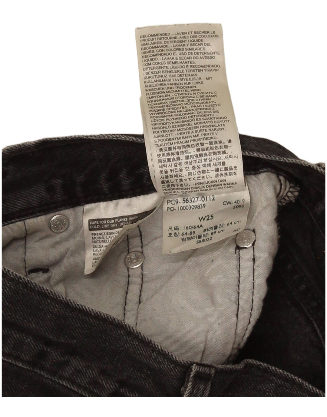 Levi's Mujer 501 Shorts De Mezclilla W25 XS Algodón Gris