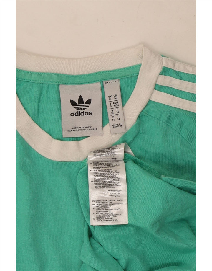 Camiseta Adidas Hombre Top Medium Turquesa Algodón
