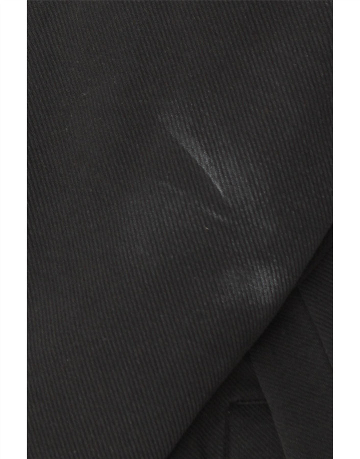 Zara Mens Bomber Jacket UK 38 Medium Negro Algodón