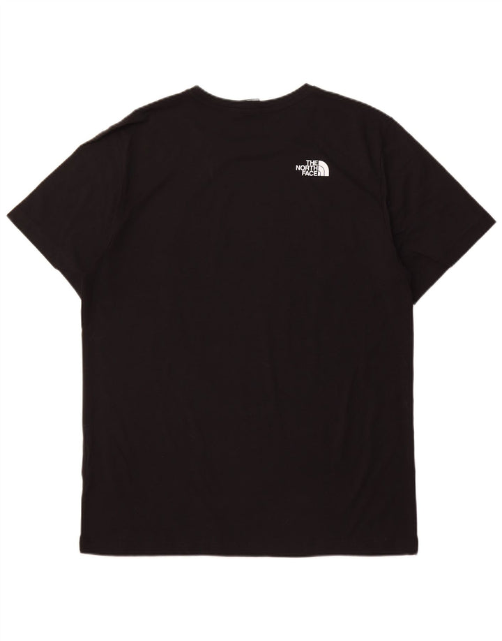 THE NORTH FACE Camiseta gráfica para hombre Top grande de algodón negro